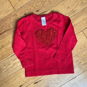 Carter’s 2T read heart cotton sweater